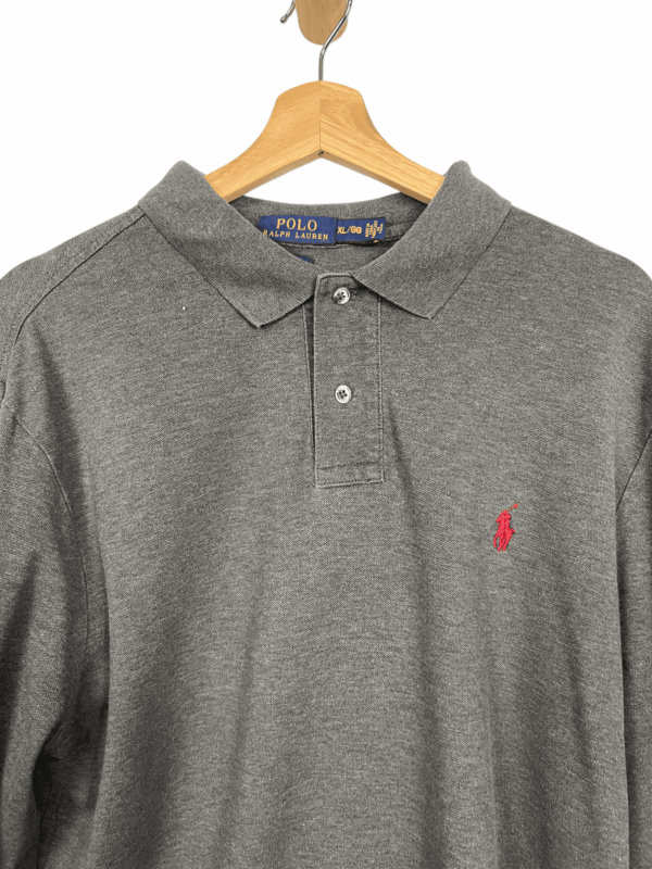 Ralph Lauren poloshirt long sleeve grey 2010 - Imagen 3