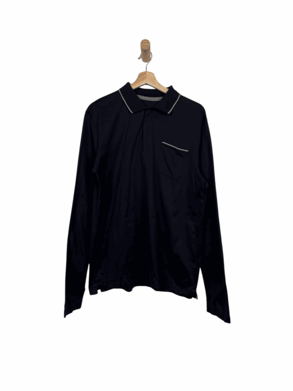 Hugo boss poloshirt blue navy long sleeve