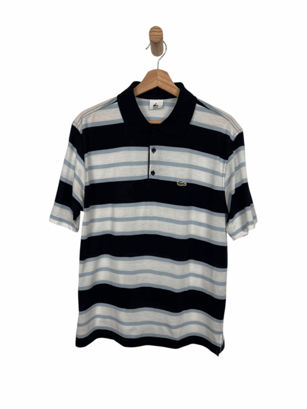 Lacoste poloshirt blue-white striped