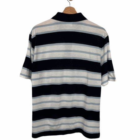 Lacoste poloshirt blue-white striped