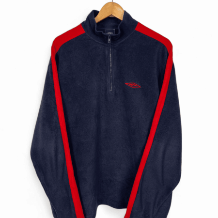 Umbro fleece blue and red