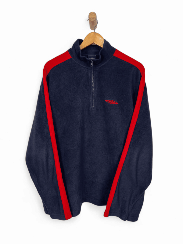Umbro fleece blue and red