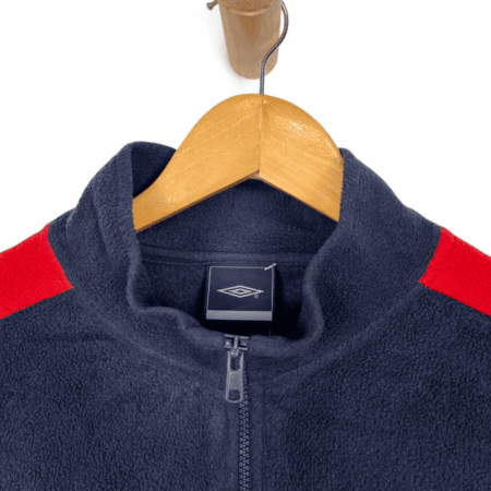 Umbro fleece blue and red