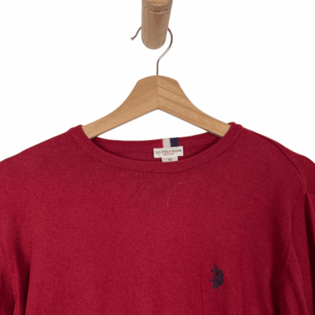 U.S POLO ASSN. WINE RED CASHMERE