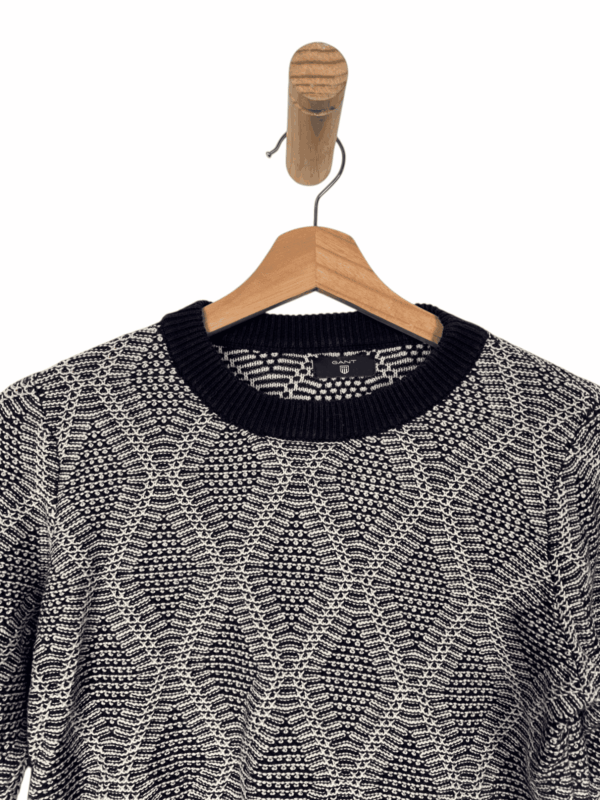 GANT PULLOVER BLUE NAVY  30% WOOL - Imagen 2