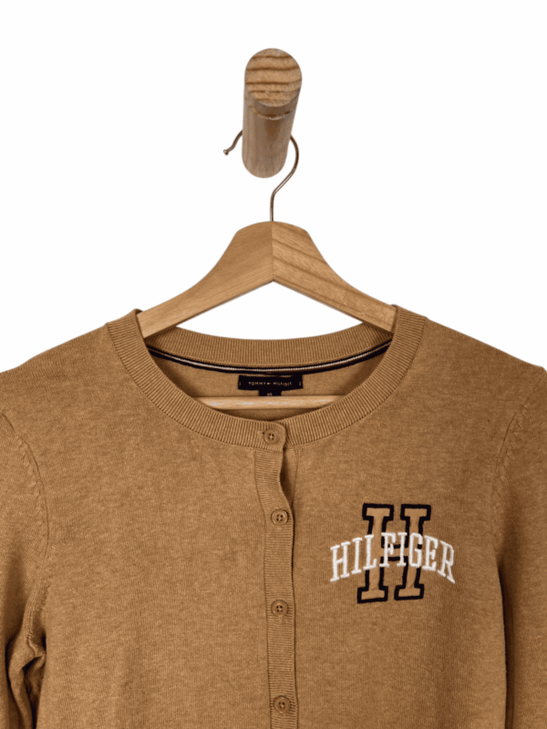 TOMMY HILFIGER PULLOVER LIGHT BROWN 2000s - Imagen 2