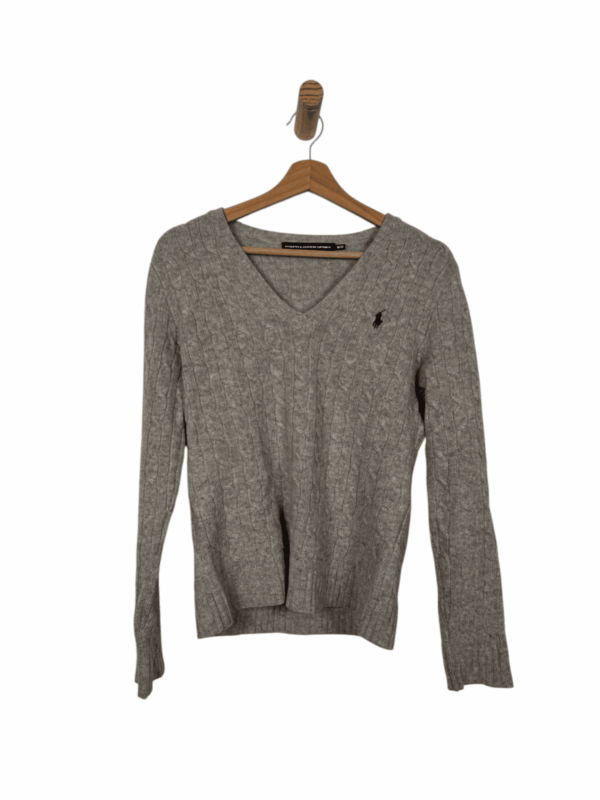 RALPH LAUREN SPORT PULLOVER V-NECK 100% MERINO WOOL