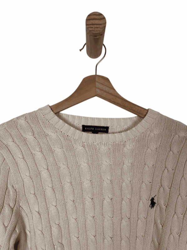 RALPH LAUREN PULLOVER WHITE - Imagen 2