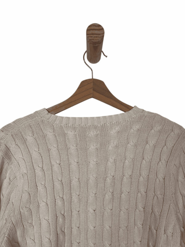 RALPH LAUREN PULLOVER WHITE - Imagen 4
