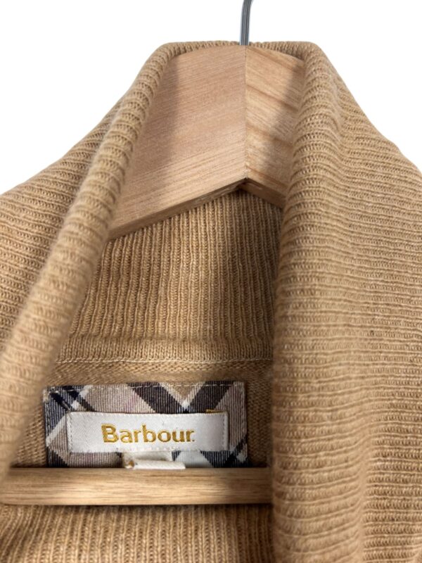 BARBOUR PULLOVER LIGHT BROWN V-NECK - Imagen 3