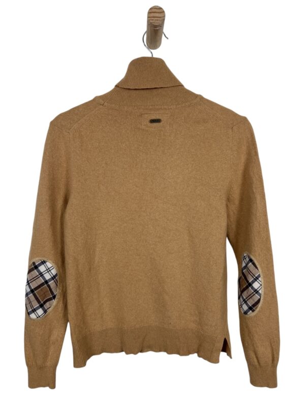 BARBOUR PULLOVER LIGHT BROWN V-NECK - Imagen 4