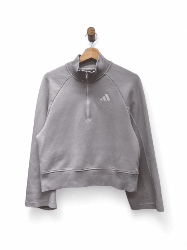 Adidas sweatshirt crop top 1/4