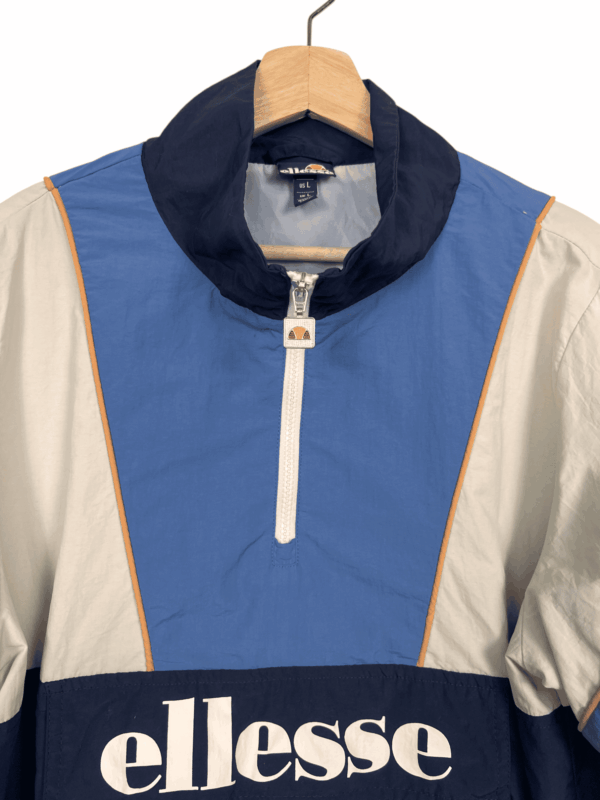 ELLESSE TRACKJACKET BLUE-BEIGE 2000s - Imagen 2