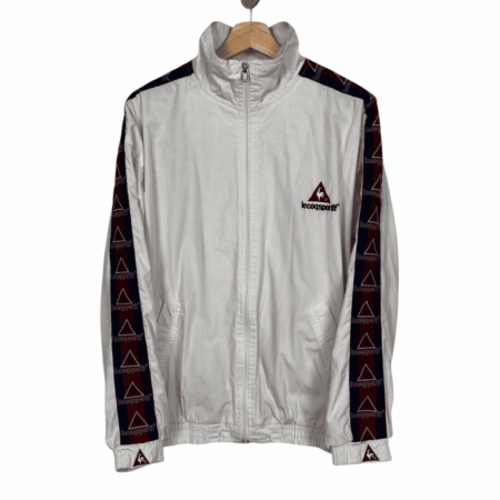 LECOQ SPORTIF  WHITE EMBROIDED 90'S