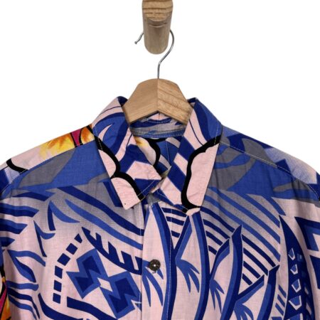 HAWAIIAN SHIRT ORANGE FLOWERS