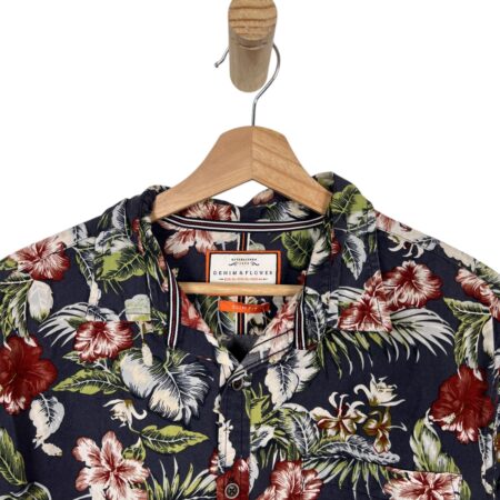 HAWAIIAN SHIRT DENIM & FLOWER