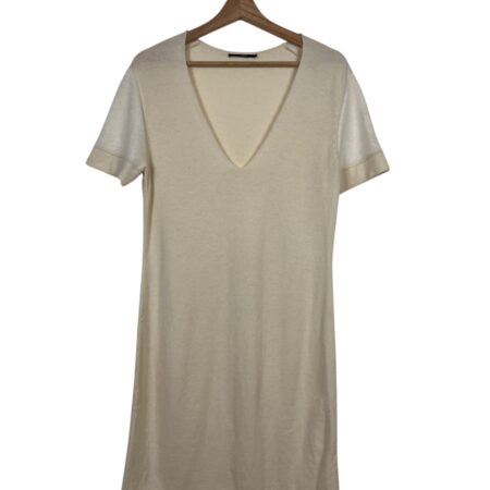 HUGO BOSS DRESS V-NECK WHITE