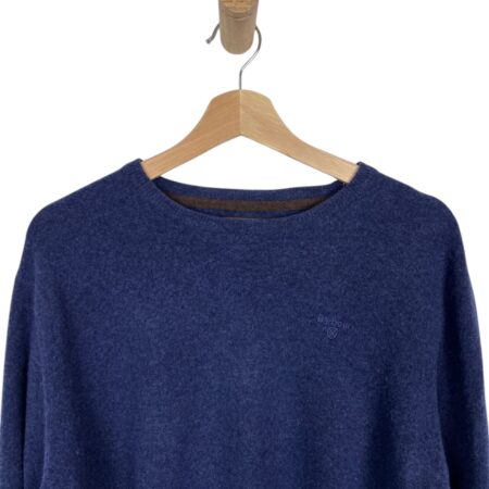 BARBOUR PULLOVER WOOL NAVY BLUE