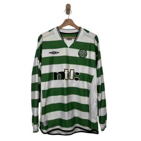 CELTIC FC HOME SHIRT 2001-2003 PETROV 19