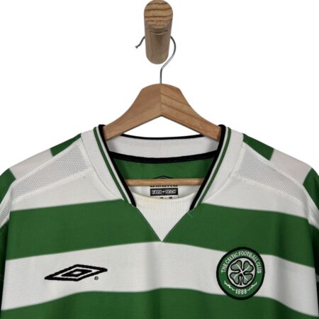 CELTIC FC HOME SHIRT 2001-2003 PETROV 19
